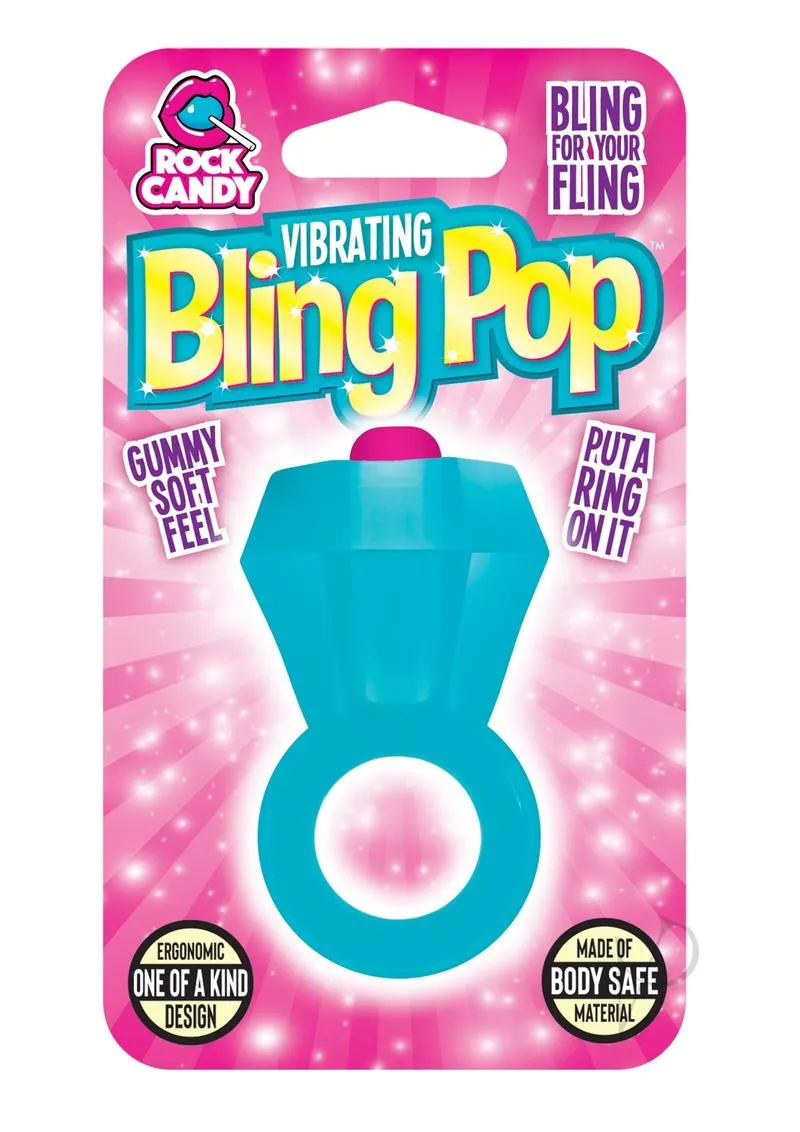Rock Candy Bling Pop Ring Blue