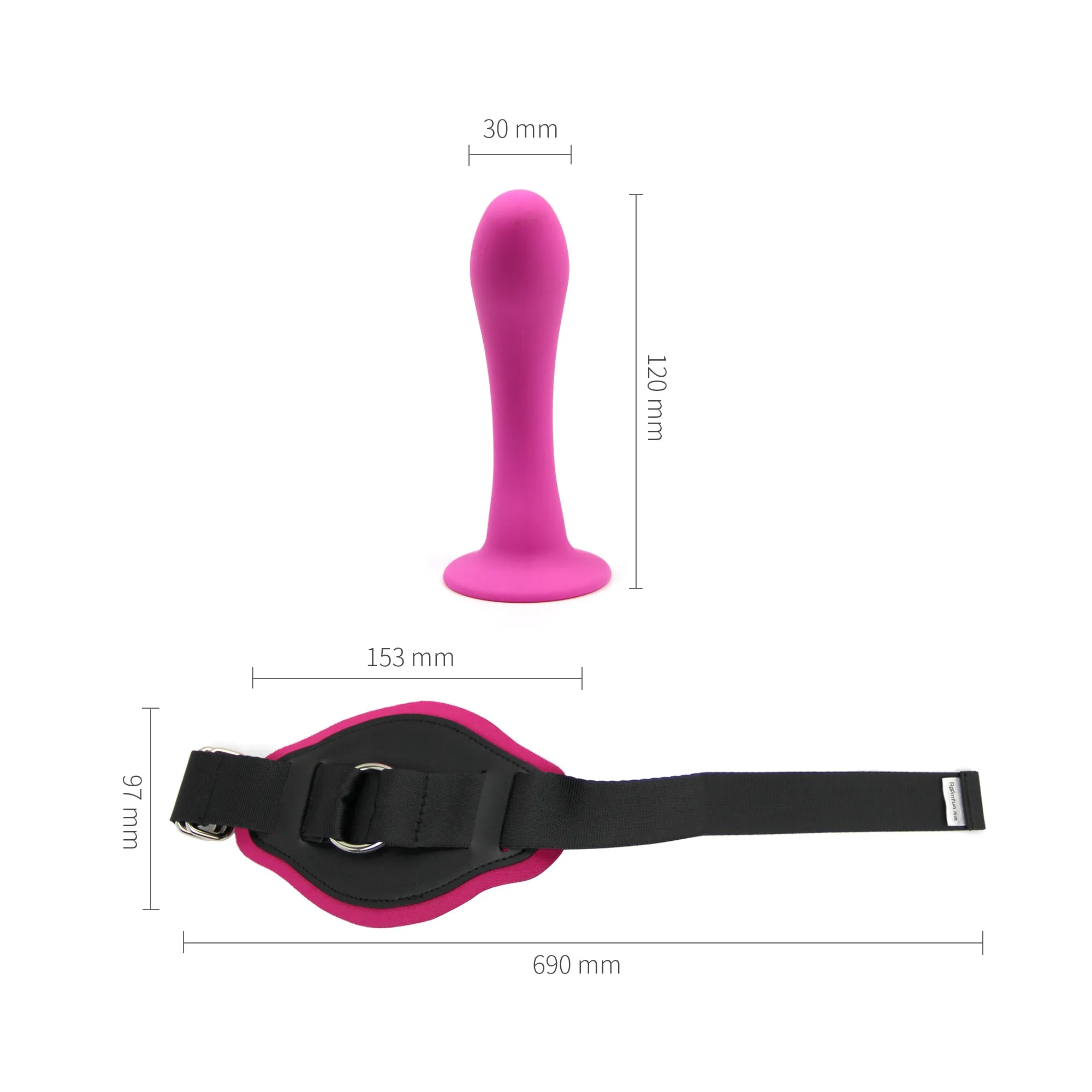RoomFun Strap-on Dildo Wearable on Leg ZW-018