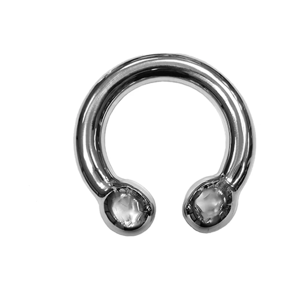 Rouge Stainless Steel Horseshoe Cock Ring (50mm)