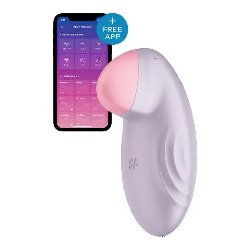 Satisfyer Tropical Tip Clitoral Vibrator Light Lilac