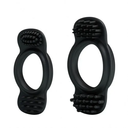 Set of two Flexible silicone stretchy cock rings