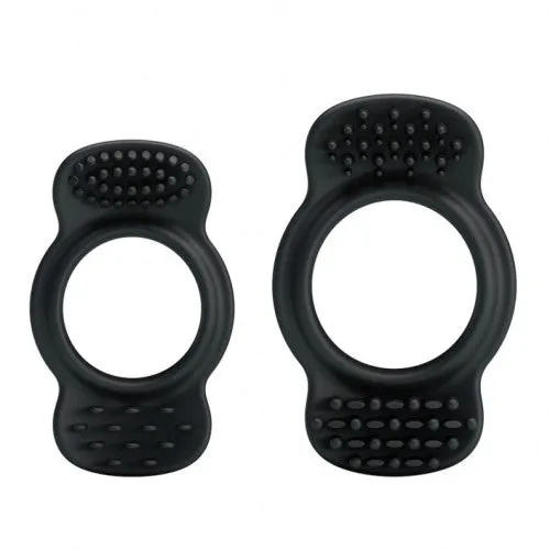 Set of two Flexible silicone stretchy cock rings