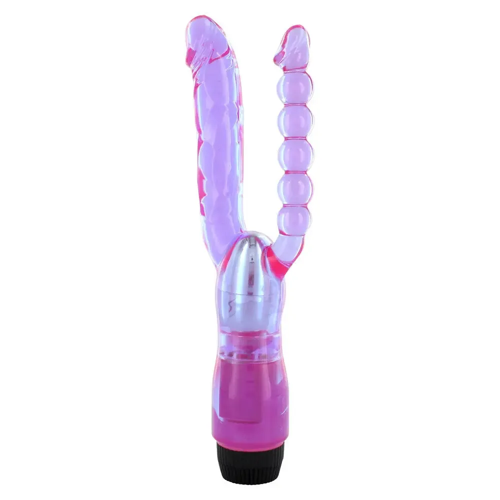 Seven Creations Purple Multi Speed Double Penetrating Vibrator