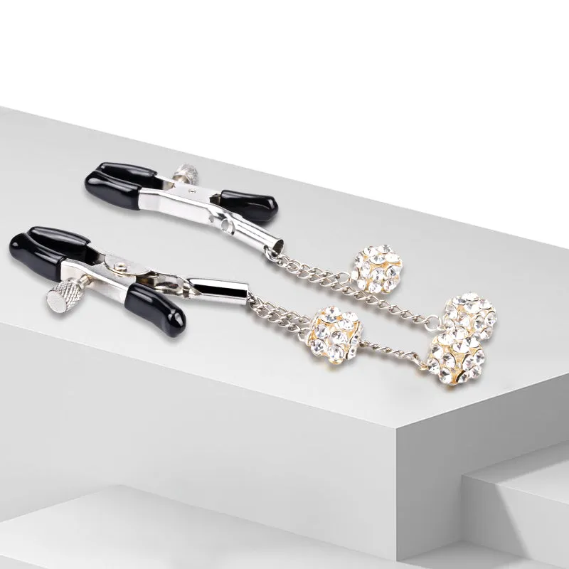 Shaki Diamond Pendant Nipple Clamps