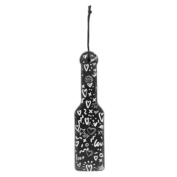 Shots - Ouch Love Street Art Fashion Printed Paddle (Black)