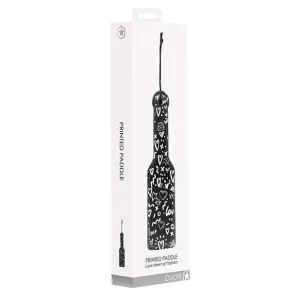 Shots - Ouch Love Street Art Fashion Printed Paddle (Black)