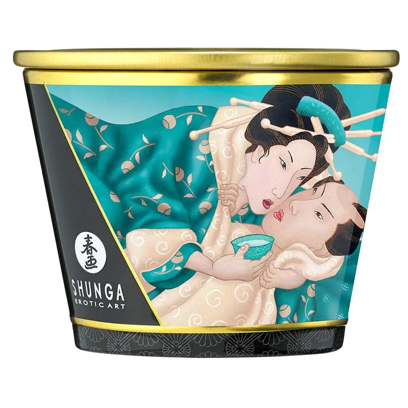Shunga Caress By Candlelight Island Blossoms Massage Candle