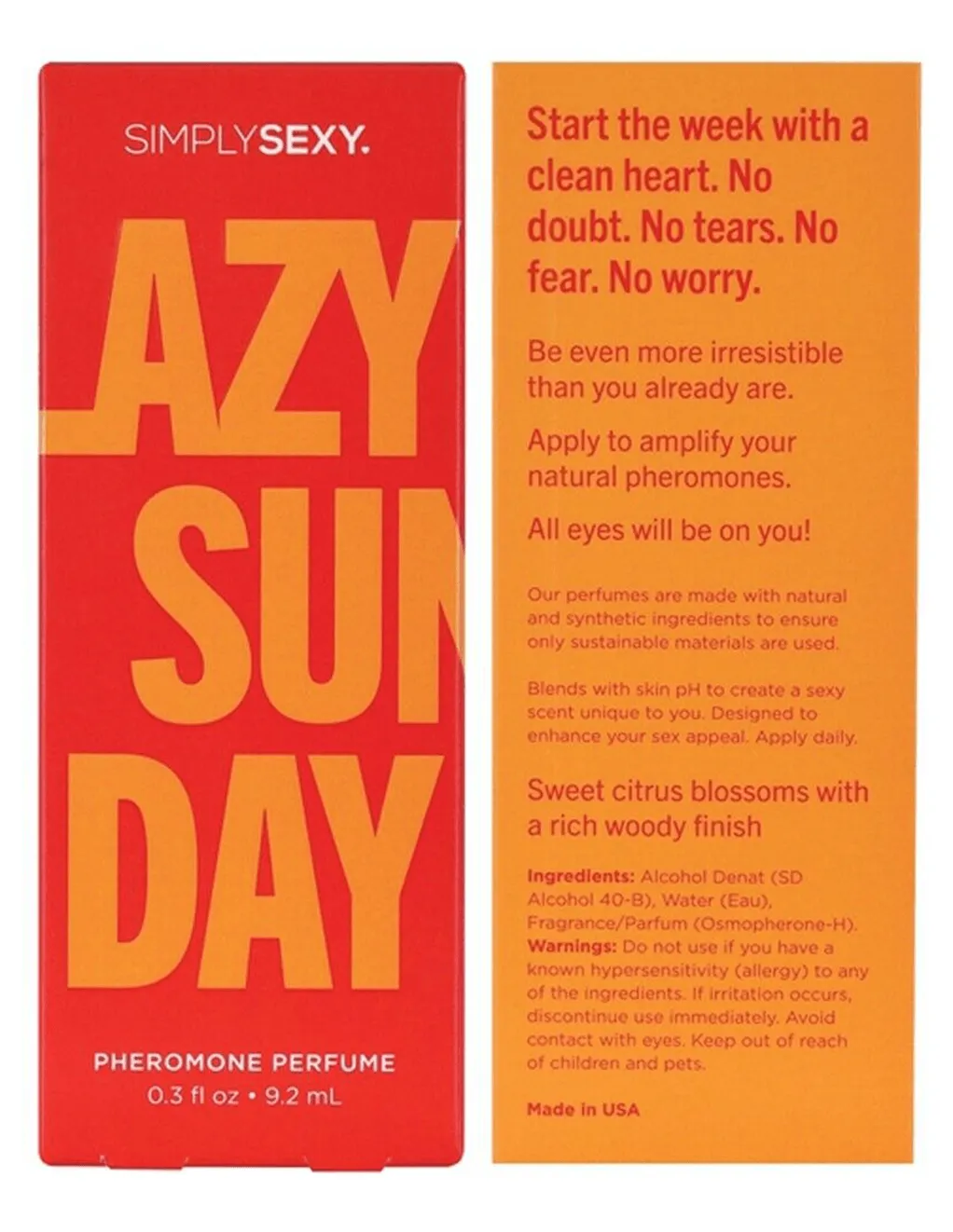 Simply Sexy Lazy Sunday Pheromone Perfume