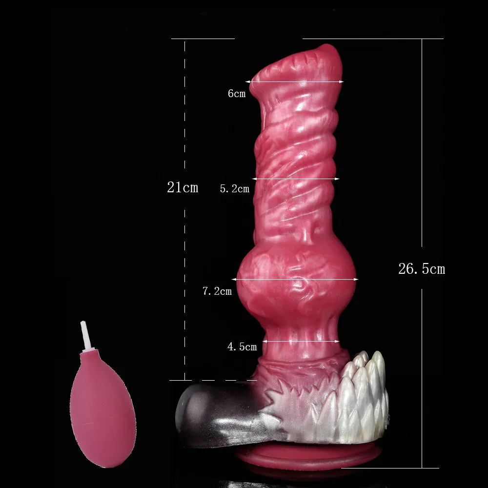 Squirting Horsedildo Butt Plug - Silicone Monster Dildo Vaginal Prostate Massger