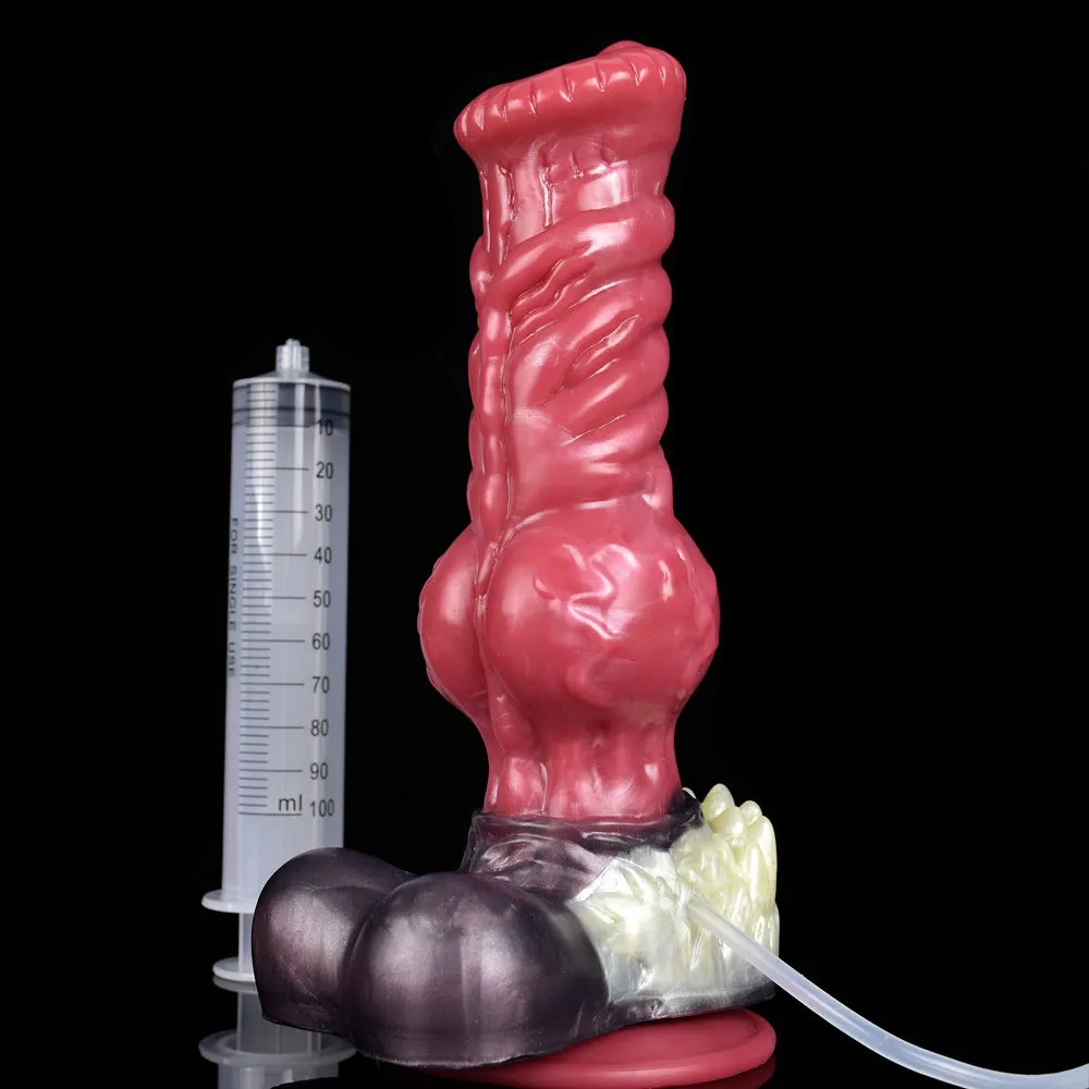 Squirting Horsedildo Butt Plug - Silicone Monster Dildo Vaginal Prostate Massger