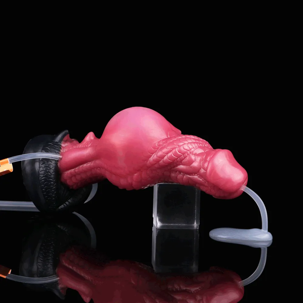 Squirting Inflatable Monster Dildo Women Sexual Toy - Suction Cup Fantasy Female Masturbation