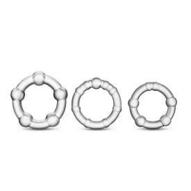 Stay Hard Beaded Cock Ring 3 Package