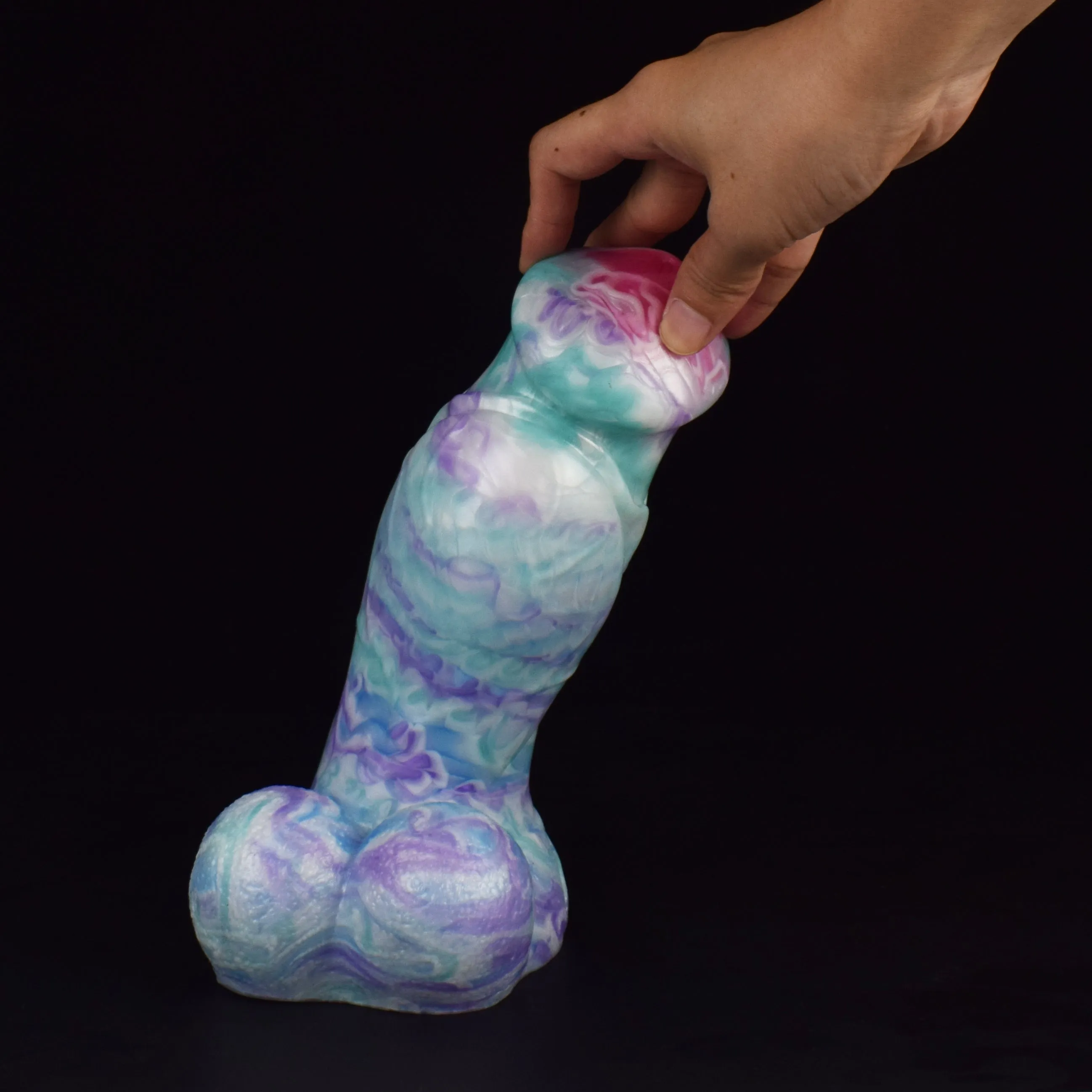 Super Thick Huge Wolf Dildo Big Testis Straignt Penis With Suction Cup