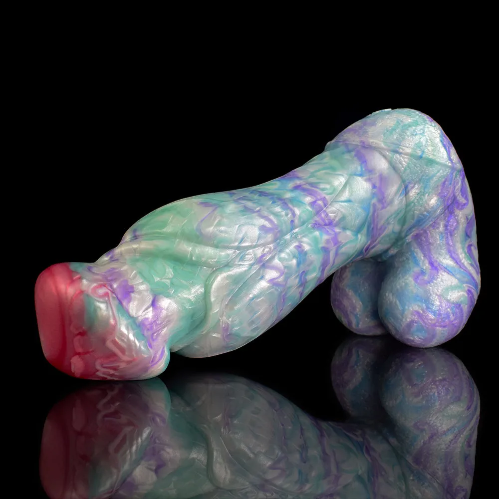 Super Thick Huge Wolf Dildo Big Testis Straignt Penis With Suction Cup