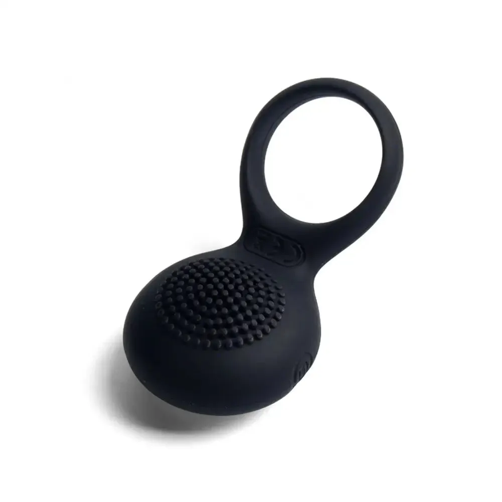 Svakom Silicone Black Rechargeable Mini Vibrating Cock Ring