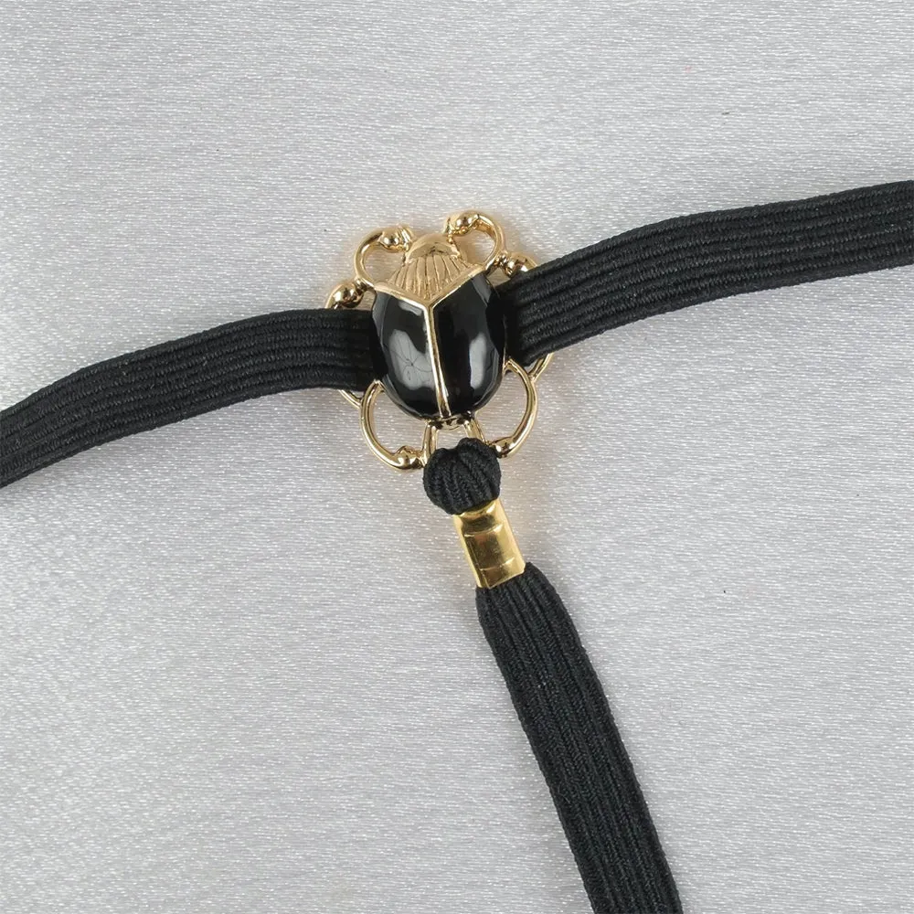 Sylvie Monthule The Kiss of Isis G-String - Gold