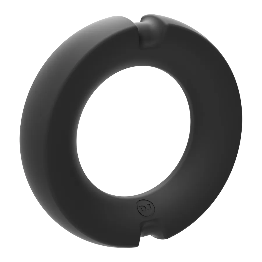 The Paradox Silicone-Covered Metal Cock Ring 35mm Black