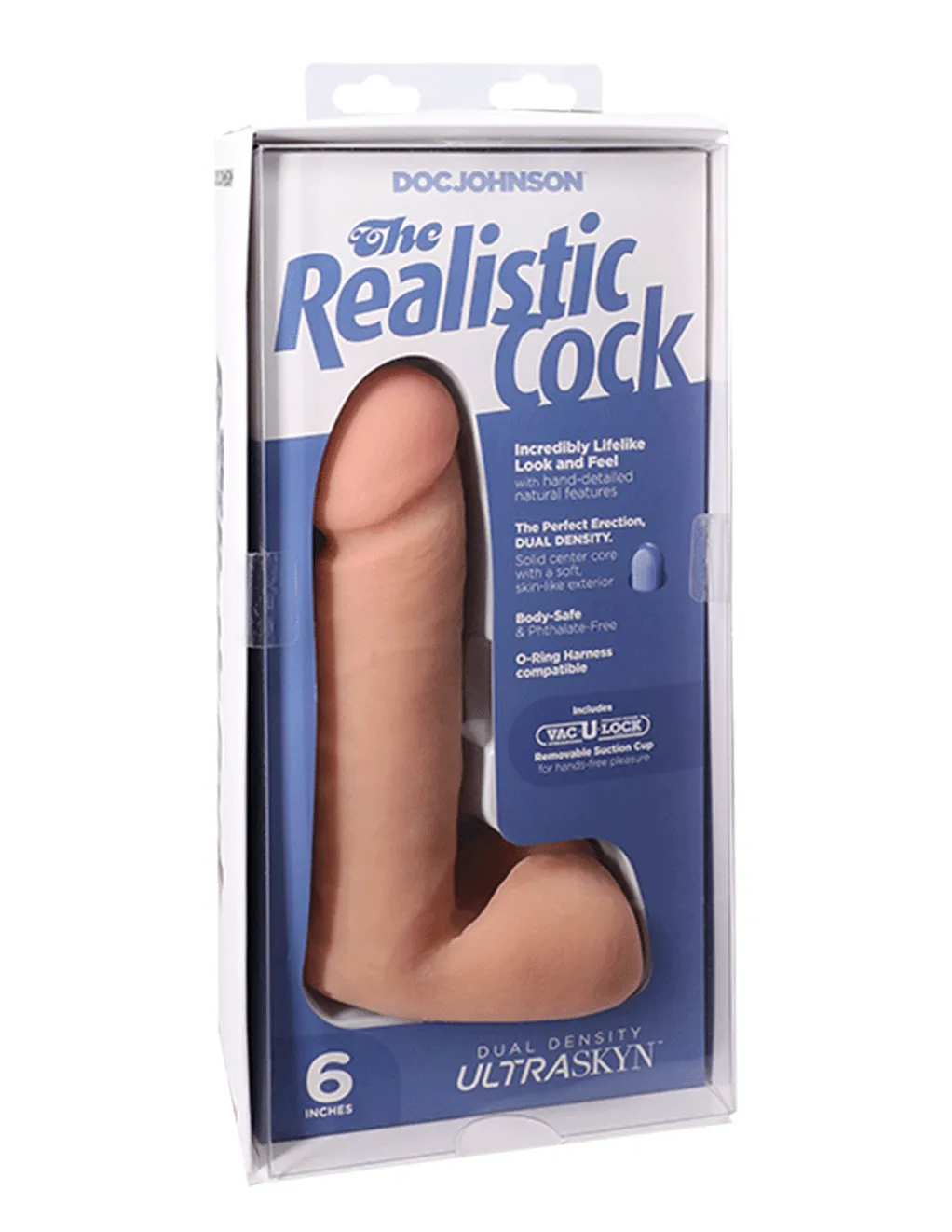 The Realistic Cock 6 in with Balls