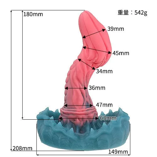 Tomax - Mimic Dragon Predator Regular Silicone Dildo 8 (Pink)