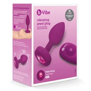 Vibrating Jewel Anal Plug Sm by b-Vibe