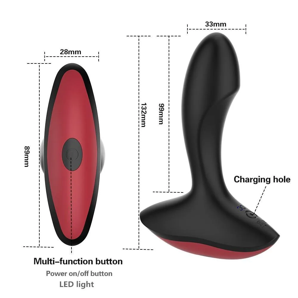 Vibrating Prostate Massager Smart Anal Plug Bluetooth Vibrator Plugs