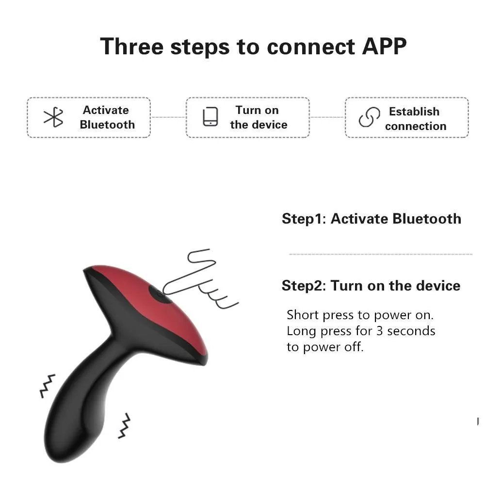 Vibrating Prostate Massager Smart Anal Plug Bluetooth Vibrator Plugs