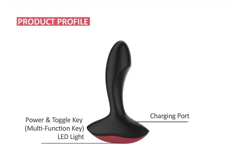 Vibrating Prostate Massager Smart Anal Plug Bluetooth Vibrator Plugs