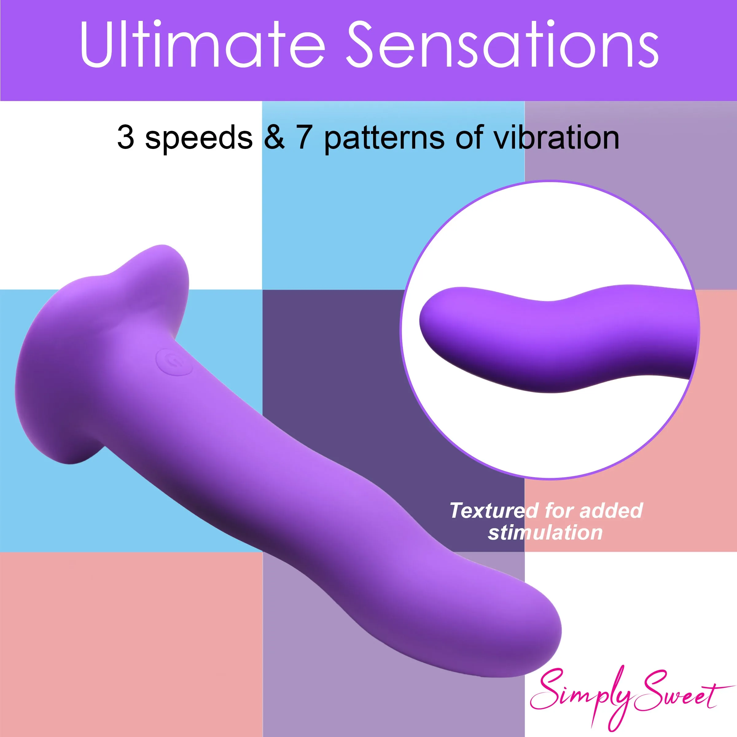Vibrating Wavy Dildo