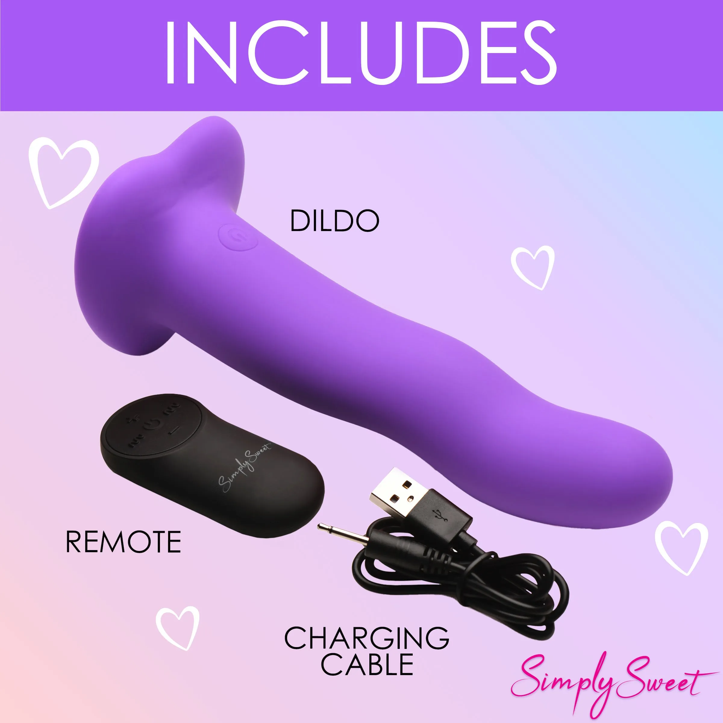 Vibrating Wavy Dildo