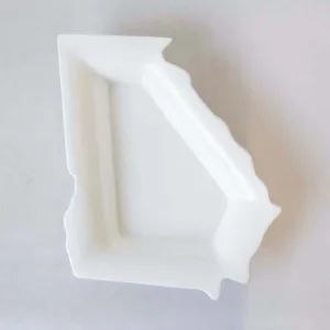 White Georgia Shaped Platter