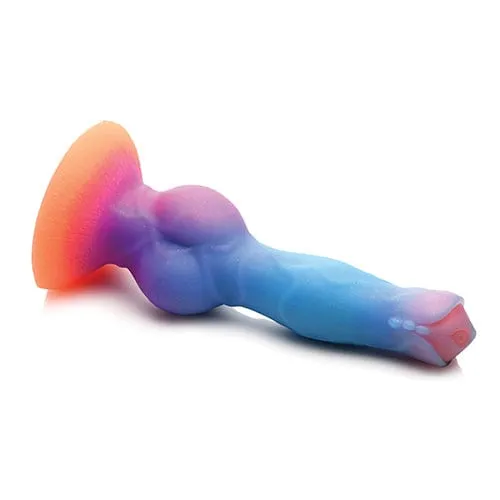 XR - Creature Cocks Glow in the Dark Space Cock Silicone Alien Dildo 8.5 (Multi Colour)
