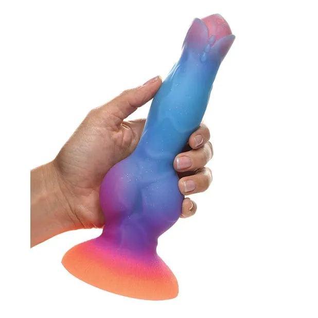 XR - Creature Cocks Glow in the Dark Space Cock Silicone Alien Dildo 8.5 (Multi Colour)