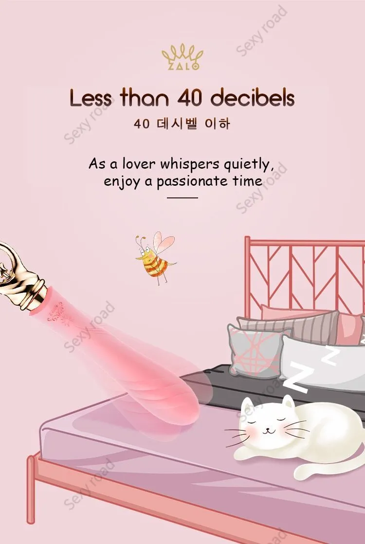 ZALO Desire Heating Silicone Vibrator Masturbate Bullet Couple G-spot Mobile APP Control Magic Wand